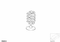SET COIL SPRINGS diagram for BMW 3 Series E36 320i
