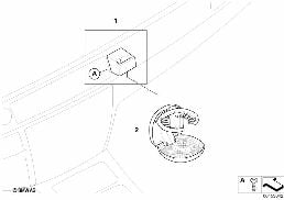 RETROFIT, CUP HOLDER diagram for BMW 5 Series E60 LCI 523Li