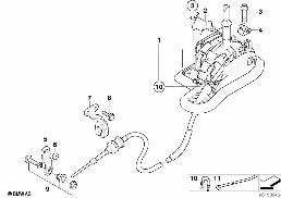 AUTOM.TRANSMISS.STEPTRONIC SHIFT PARTS diagram for BMW 5 Series E60 530i