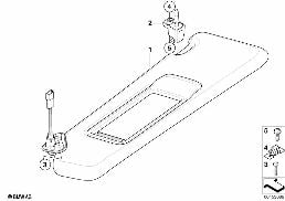 SUN VISORS diagram for BMW 3 Series E90 320d