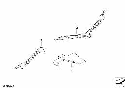 VARIOUS CABLE GROMMETS diagram for BMW 3 Series E91 318d
