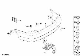 TRIM COVER, REAR diagram for BMW 3 Series E93 335i