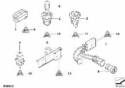 VARIOUS SWITCHES/CIGAR LIGHTER diagram for BMW Z4 E85 3.0si