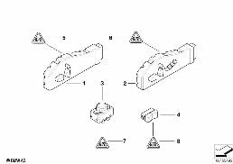 SWITCH, SEAT ADJUSTMENT diagram for BMW 3 Series E46 318i