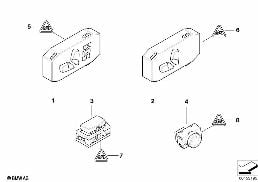 SEAT ADJUSTMENT SWITCH, FRONT diagram for BMW 3 Series E92 320i