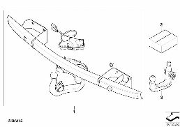 RETROFIT KIT, TOWING HITCH diagram for BMW 3 Series E90 318i