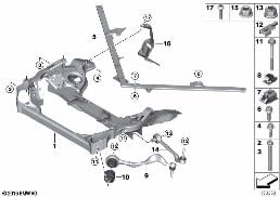 FRNT AXLE SUPPORT,WISHBONE/TENSION STRUT