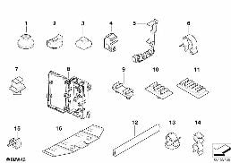 VARIOUS CABLE HOLDERS diagram for BMW Z4 E89 18i
