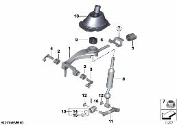 GEARSHIFT MANUAL TRANSMISSION diagram for BMW 3 Series E93 LCI 325d