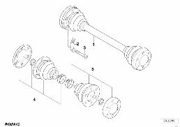 OUTPUT SHAFT diagram for BMW 3 Series E21 323i