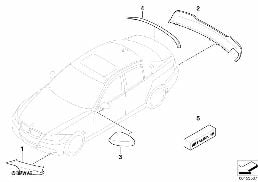 M PERFORMANCE AERODYNAMICS ACC.PARTS diagram for BMW 3 Series E90 318i