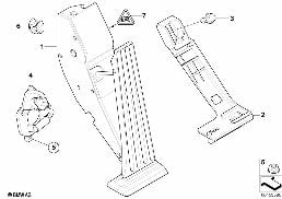ACCELERATION/ACCELERATOR PEDAL MODULE diagram for BMW 3 Series E46 325i