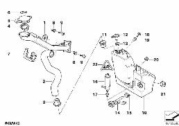 Carter de lave-glace diagram for BMW 7 Series E38 750iLS