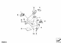 Carter de lave-glace (intensif) diagram for BMW 7 Series E38 750iLS