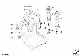Behälter Scheibenwaschanlage diagram for BMW 3 Series E46 M3