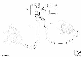 FUEL TANK BREATHER VALVE diagram for BMW 3 Series E46 318i