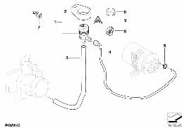 FUEL TANK BREATHER VALVE diagram for BMW 3 Series E46 325i
