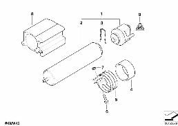 FUEL FILTER diagram for BMW 5 Series E61 525d