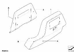 Ind. zadní stěna Rear Seat Infotainment diagram for BMW 7 Series E65 730d