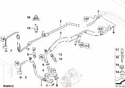 製冷劑導管 diagram for BMW 7 Series E65 730d