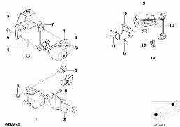 Capteur de reglage rayon d'eclairage diagram for BMW 5 Series E39 525td