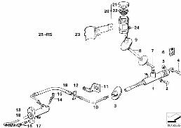 CLUTCH CONTROL diagram for BMW 3 Series E30 318i