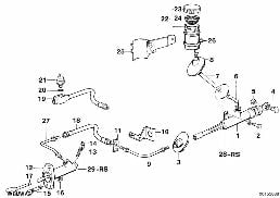 CLUTCH CONTROL diagram for BMW 5 Series E34 525ix