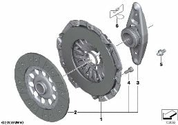CLUTCH diagram for BMW 1 Series F21 116i
