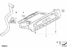 Painel de comando CID MD diagram for BMW X3 E83 2.0i