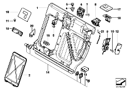 SEAT, REAR, SEAT FRAME, LEFT