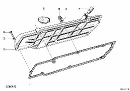 CYLINDER HEAD COVER diagram for BMW 3 Series E21 320i