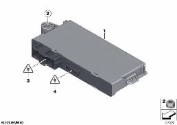 CONTROL UNIT CAS diagram for BMW 3 Series E90 318d