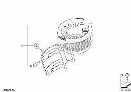 Držák nápojů diagram for BMW MINI Cabrio R52 Cooper