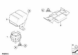 Diebstahlwarnanlage diagram for BMW MINI R56 Cooper