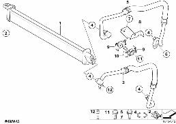 Chłodn. ol. siln./Przew. chłodn. oleju diagram for BMW 7 Series E66 760Li