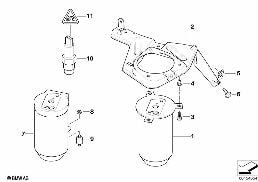 DRYING CONTAINER diagram for BMW 5 Series E39 525i