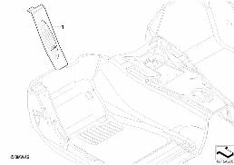 RETROFIT M FOOT REST diagram for BMW 3 Series E90 318i