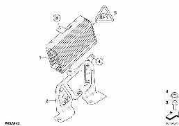 Verstärker / Halter Hifi System diagram for BMW MINI R56 Cooper