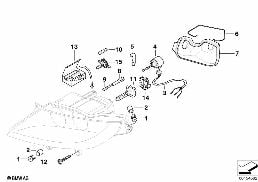 Pièces détachées projecteur xénon diagram for BMW Z4 E85 2.5i