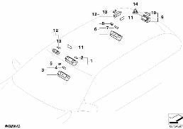 INTERIOR LIGHTS diagram for BMW 3 Series E46 320d