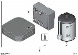 Zestaw Mobility Set do opon diagram for BMW MINI R50 Cooper