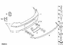 TRIM COVER, REAR