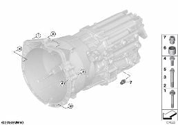 GEARBOX MOUNTING PARTS diagram for BMW 3 Series E93 335i