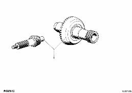 DIFFERENTIAL-CROWN WHEEL SET