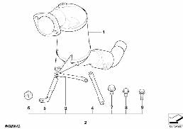 Nachrüstdieselpartikelfilter ungeregelt diagram for BMW X3 E83 2.0d