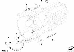 变速装置 固定装置件/安装件 diagram for BMW 1 Series E87 120i