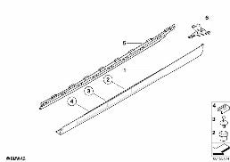 Osłona progów / nadkola diagram for BMW 3 Series E46 316ti