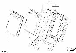 REAR SEAT SKI BAG diagram for BMW 3 Series E92 LCI 328xi