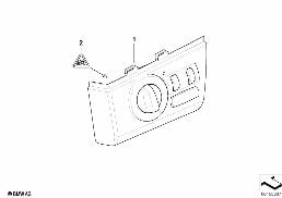 CONTROL UNIT LIGHTS diagram for BMW X3 E83 LCI 1.8d