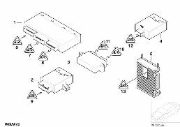 BODY CONTROL UNITS AND MODULS diagram for BMW X3 E83 LCI 1.8d